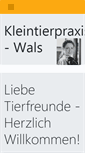 Mobile Screenshot of kleintierpraxis-wals.at