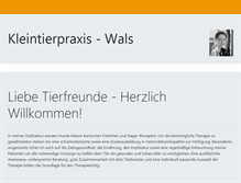 Tablet Screenshot of kleintierpraxis-wals.at